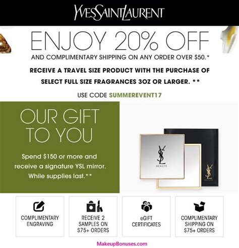 ysl promo code 2019|ysl first order promo code.